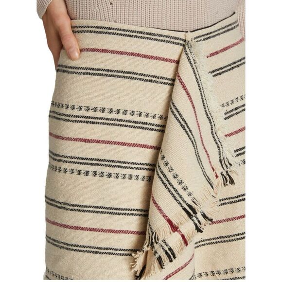 ISABEL MARANT ÉTOILE Jocadia Wrap Plaid Mini Skirt in Ecru NWT Size 40/ US 8 - Picture 6 of 13